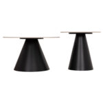 ΣΕΤ 2 ΤΡΑΠΕΖΙΑ ΣΑΛΟΝΙΟΥ RIDGE(X) HM18307.02 SINTERED STONE TOPS--ΒΑΣΕΙΣ ΜΑΥΡΕΣ Φ50 & Φ70 - Image 5