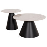 ΣΕΤ 2 ΤΡΑΠΕΖΙΑ ΣΑΛΟΝΙΟΥ RIDGE(X) HM18307.02 SINTERED STONE TOPS--ΒΑΣΕΙΣ ΜΑΥΡΕΣ Φ50 & Φ70 - Image 10