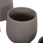 ΣΕΤ 3 ΓΛΑΣΤΡΕΣ ΜΕ TEAK ΒΑΣΕΙΣ TRYLL HM4681.03 FIBER CEMENT--ΓΚΡΙ - Image 7