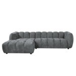 ΣΕΤ ΚΑΝΑΠΕΣ ΓΩΝΙΑ (ΑΡΙΣΤΕΡΗ)-ΠΟΛΥΘΡΟΝΑ LOUNGE LYKKE HM10820.01L ΓΚΡΙ ΥΦΑΣΜΑ - Image 6