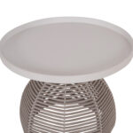 ΣΕΤ ΣΑΛΟΝΙ 5ΤΜΧ DRISCOLL ΗM6473.02 IVORY ΑΛΟΥΜΙΝΙΟ--ΜΠΕΖ ΣΧΟΙΝΙ & OLEFIN ΥΦΑΣΜΑ - Image 10