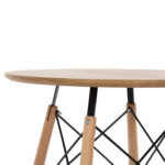 ΣΕΤ ΤΡΑΠΕΖΑΡΙΑΣ 3ΤΜΧ TWIST HM21370 ΣΤΡΟΓΓΥΛΟ ΤΡΑΠΕΖΙ Φ60 & 2 ΚΑΡΕΚΛΕΣ ΣΕ ΚΑΠΟΥΤΣΙΝΟ - Image 5