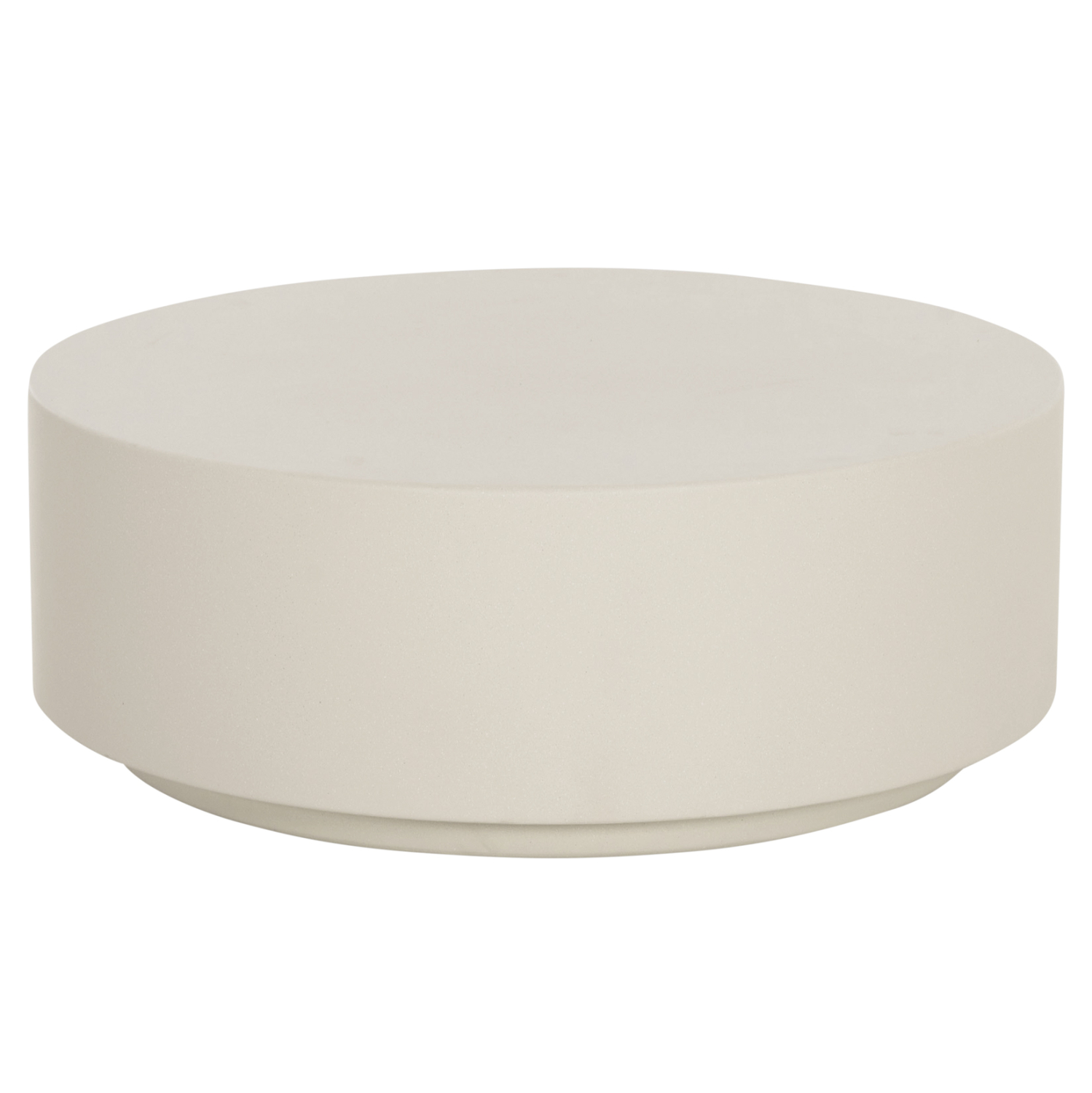 ΤΡΑΠΕΖΙ ΜΕΣΗΣ FIBER CEMENT ΣΤΡΟΓΓΥΛΟ KYOKO HM6579.02 ΜΠΕΖ Φ90x34Υεκ.