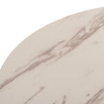 ΤΡΑΠΕΖΙ ΤΡΑΠΕΖΑΡΙΑΣ ROLLO HM9421.11 ΣΤΡΟΓΓΥΛΟ WHITE MARBLE Φ90x74Υεκ. - Image 10